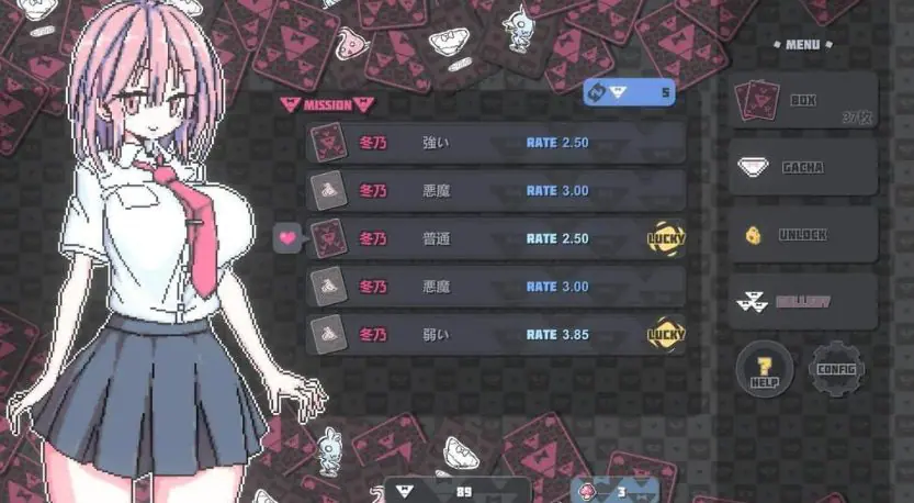 图片[2]-【PC/安卓/MAC/官中/像素/卡牌/CV/SLG游戏/1.2G】胖次卡片 (ぱんつかぁど) Ver1.3.1官方中文版+PC+安卓+MAC+像素卡牌CV SLG游戏+1.2G-Hello world!