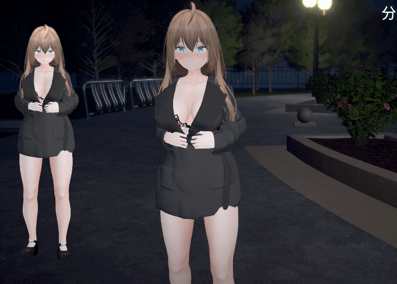 【3D互动/室外露出/全动态/官中】户外露出少女莉娜 V1.2 DL官中【1.90G】-Hello world!